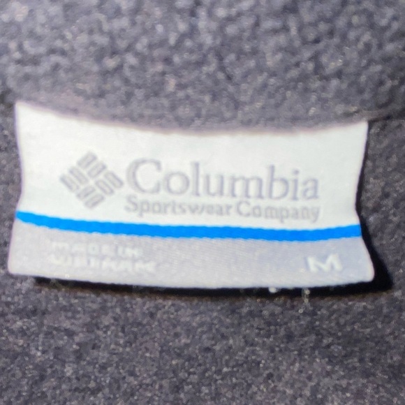Columbia Full Zip Black Fleece Jacket Size Medium - Picture 7 of 10